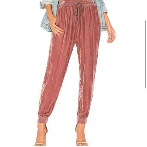 Young Fabulous & Broke Velvet Jogger Sweatpants